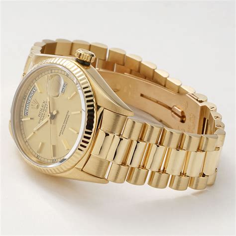 rolex day date herren gold|solid gold rolex day date.